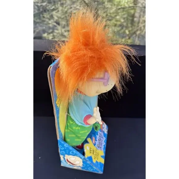 New Nickelodeon Rugrats Chuckie Doll Toy 1997 Vintage Applause Rare Works!